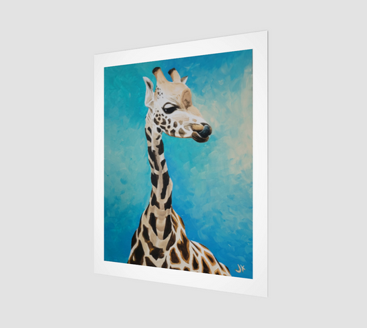 fine ART PRINT (16x20") Giraffe