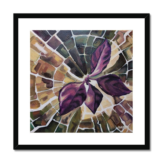 fine ART PRINT framed & mounted - Purple Phoenix