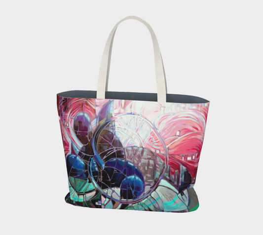 Large TOTE - ruby mint Twilight