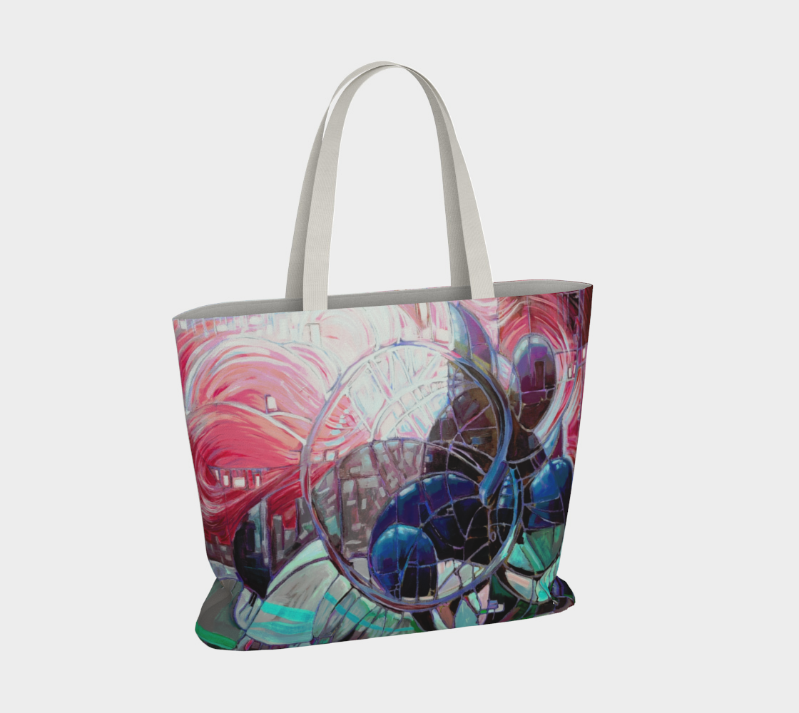 Large TOTE - ruby mint Twilight