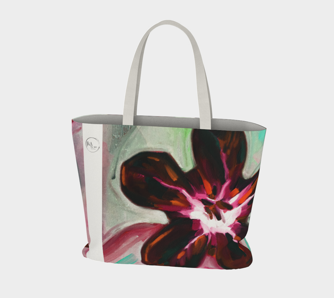 large TOTE - winter Roses