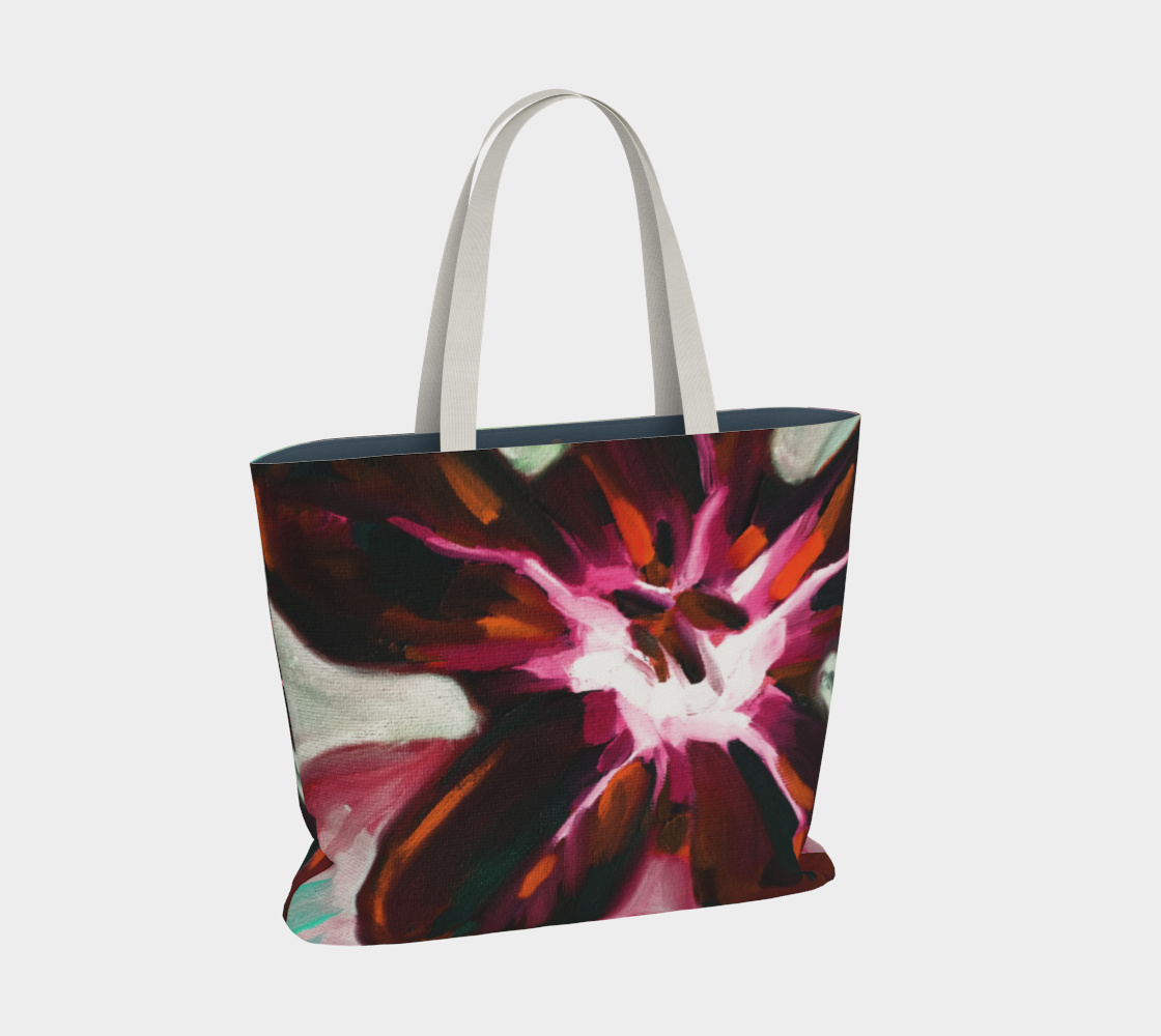 large TOTE - winter Roses