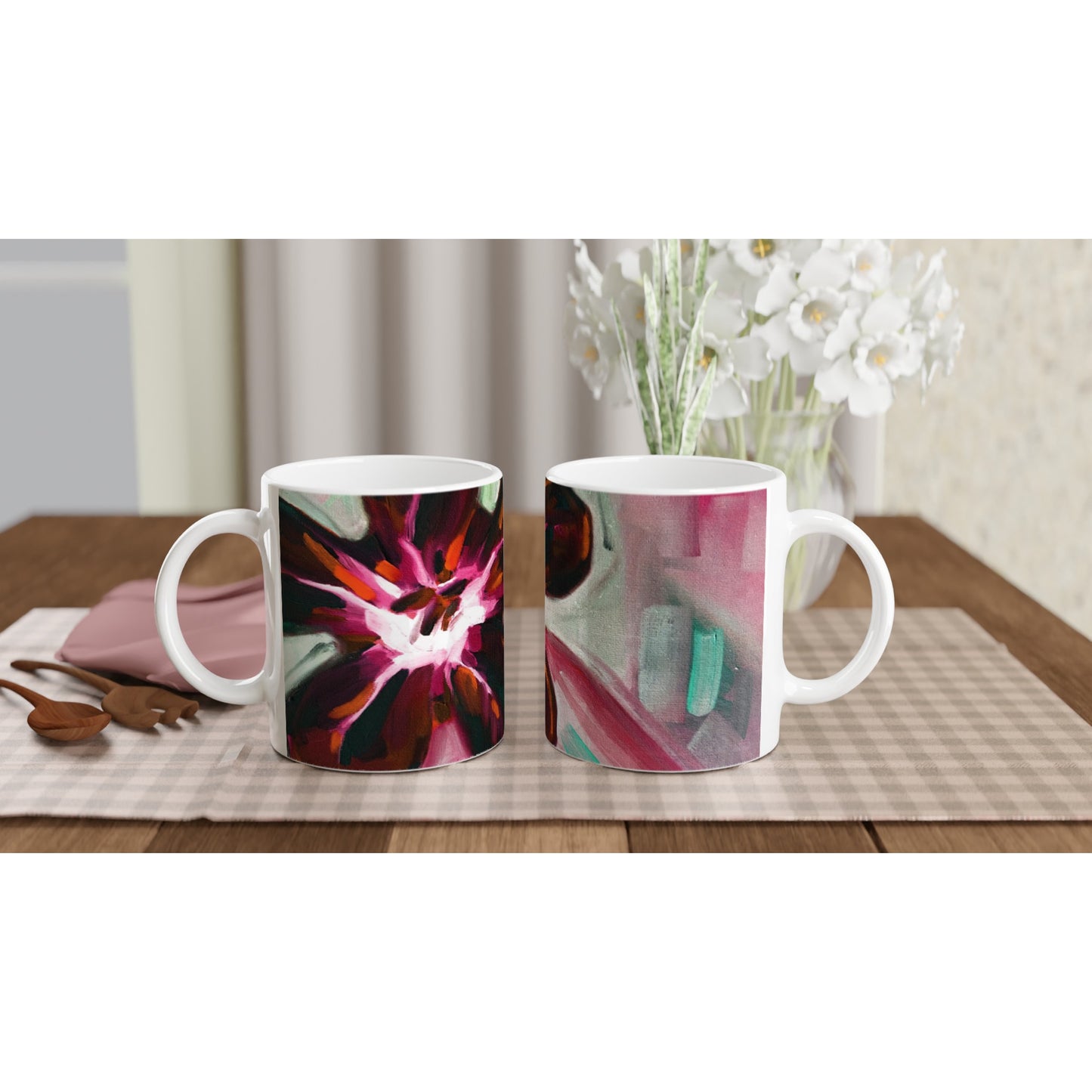 CERAMIC MUG 11oz - winter Roses