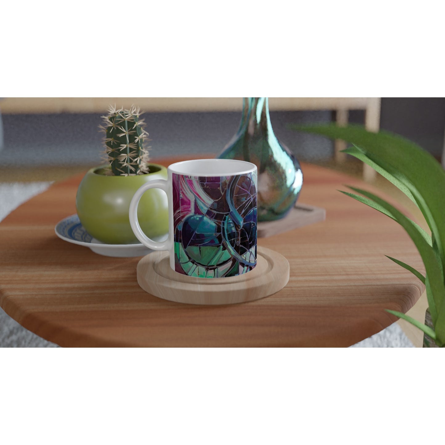 CERAMIC MUG 11oz - ruby mint Twilight