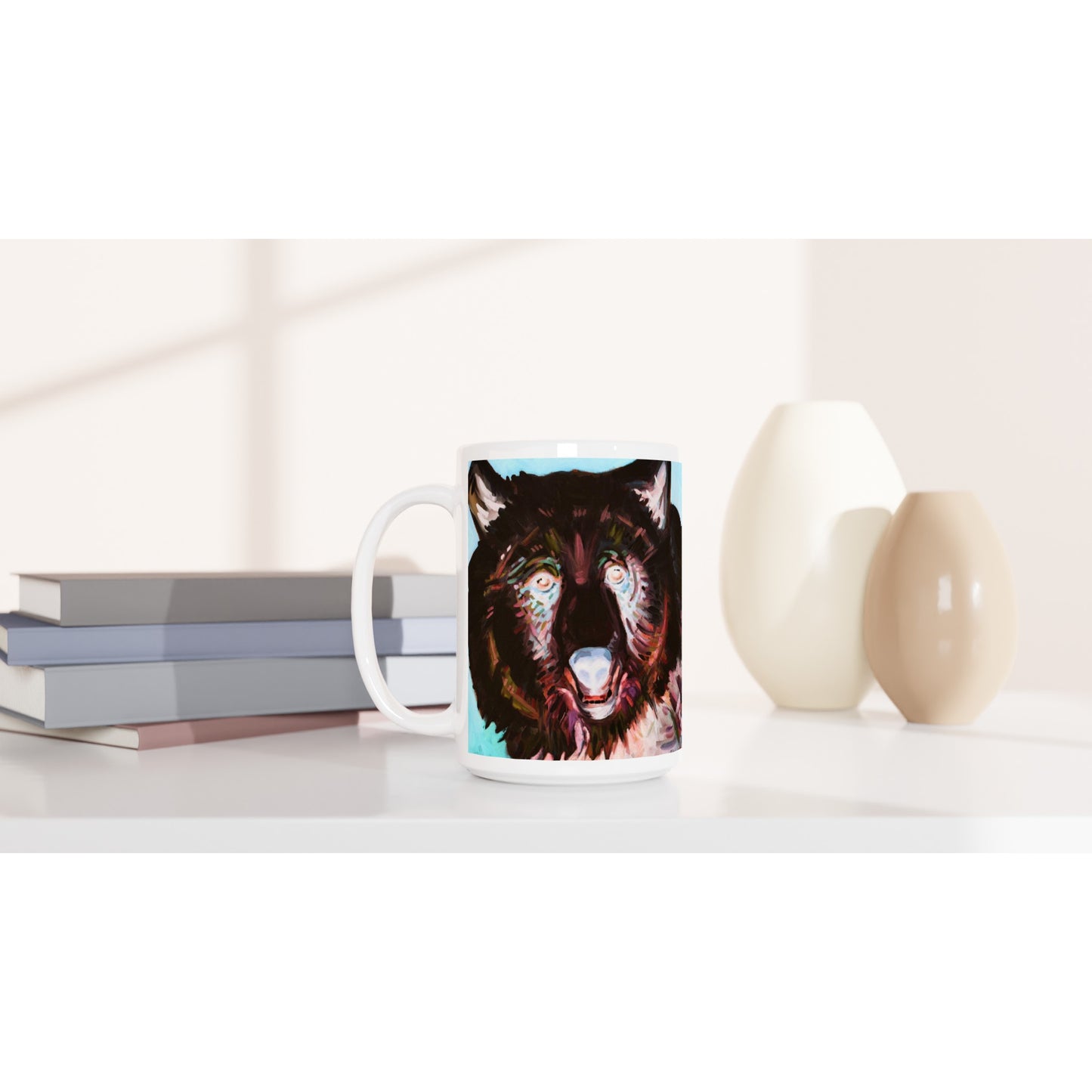 CERAMIC MUG 15oz - summer Bear