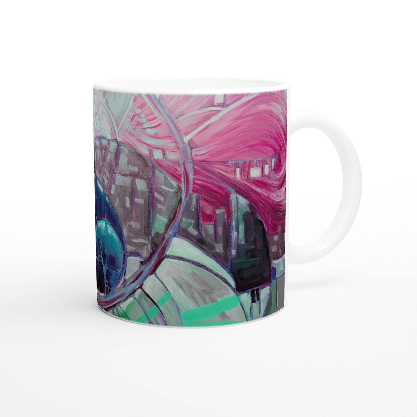 CERAMIC MUG 11oz - ruby mint Twilight