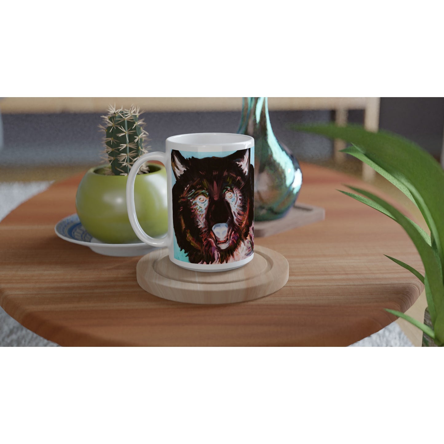 CERAMIC MUG 15oz - summer Bear