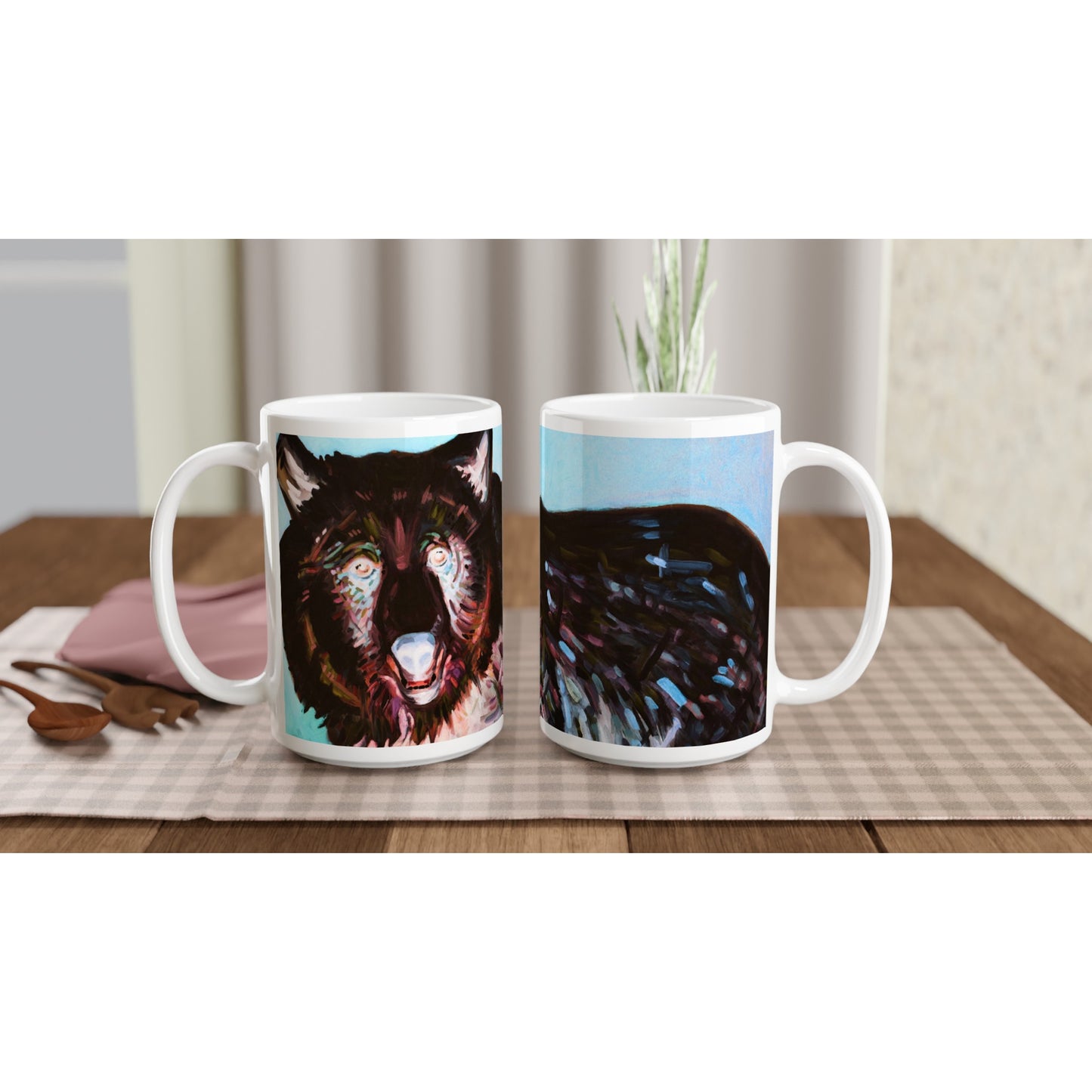 CERAMIC MUG 15oz - summer Bear