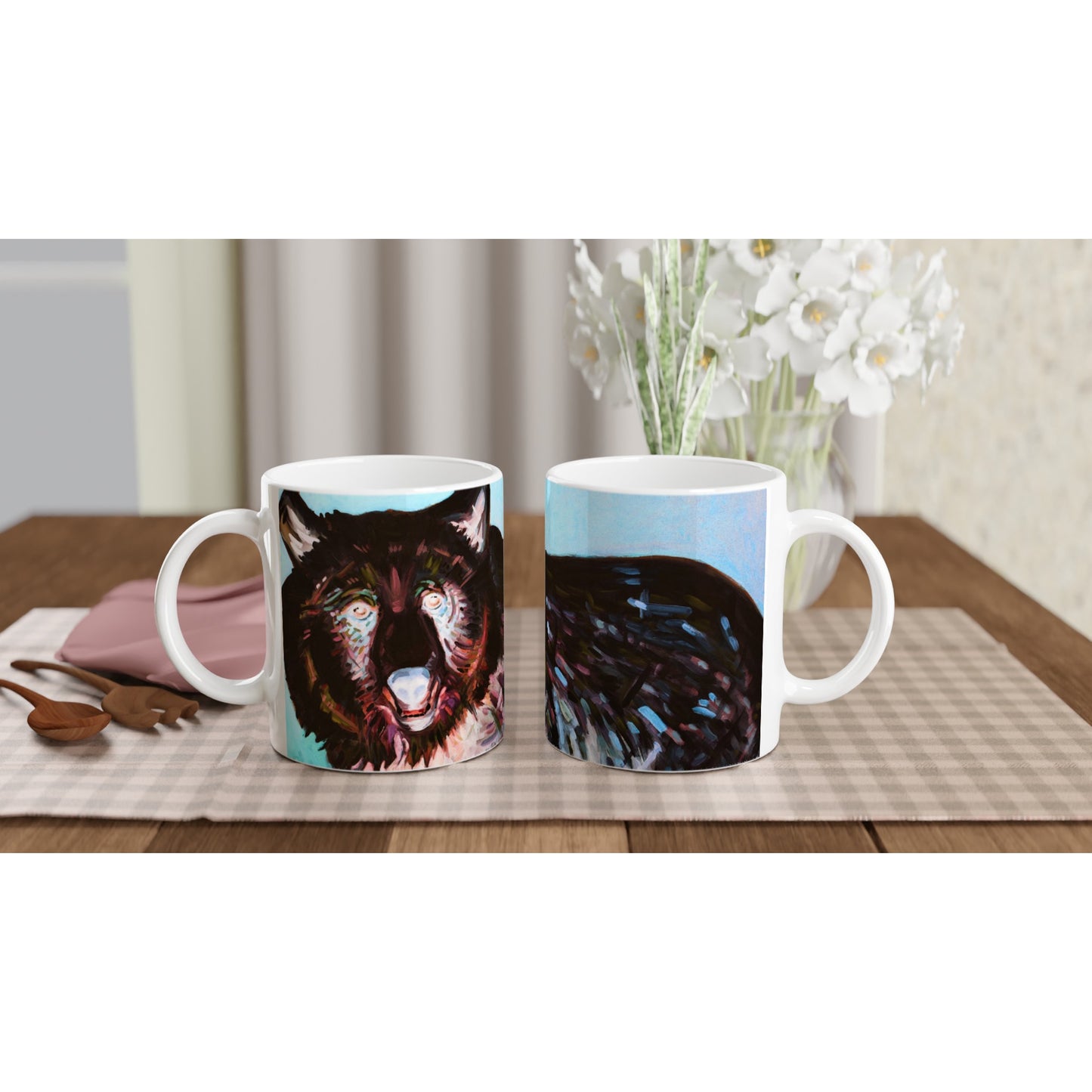 CERAMIC MUG 11oz - summer Bear